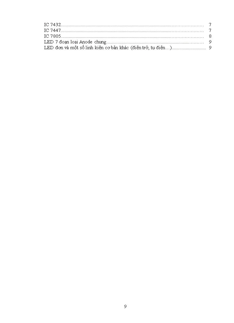 image for page Thực hiện được mạch dùng các IC số biến đổi 4 bit số nhị phân sang số thập phân thể hiện qua 2 led 7 đoạn