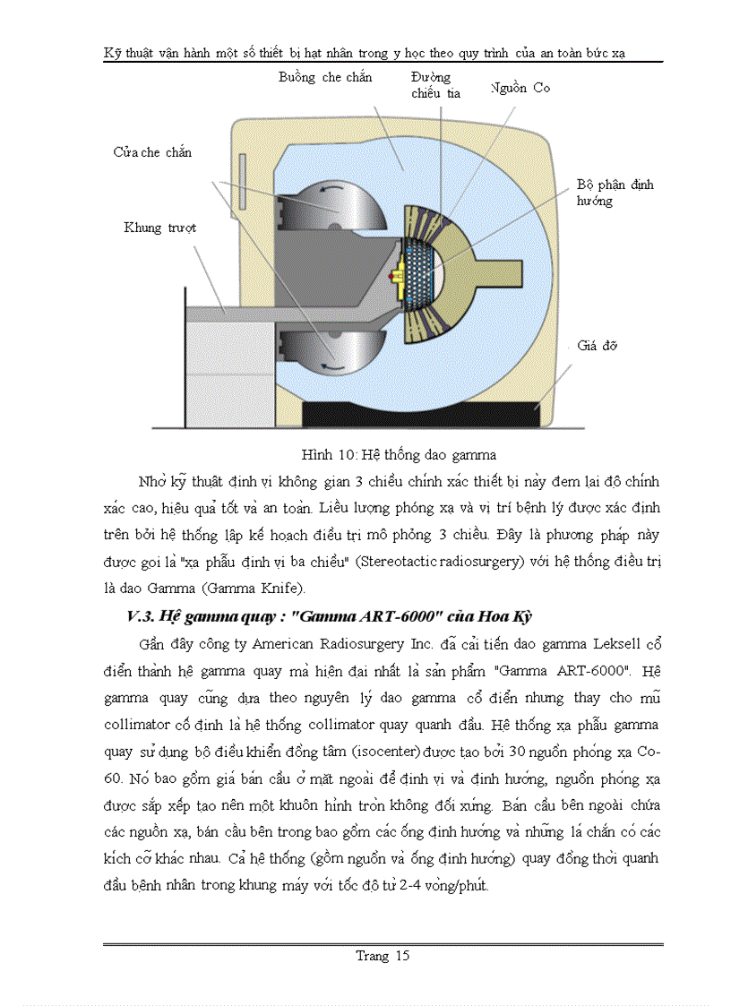 image for page Kỹ thuật vận hành một số thiết bị hạt nhân trong y học theo quy trình của an toàn bức xạ