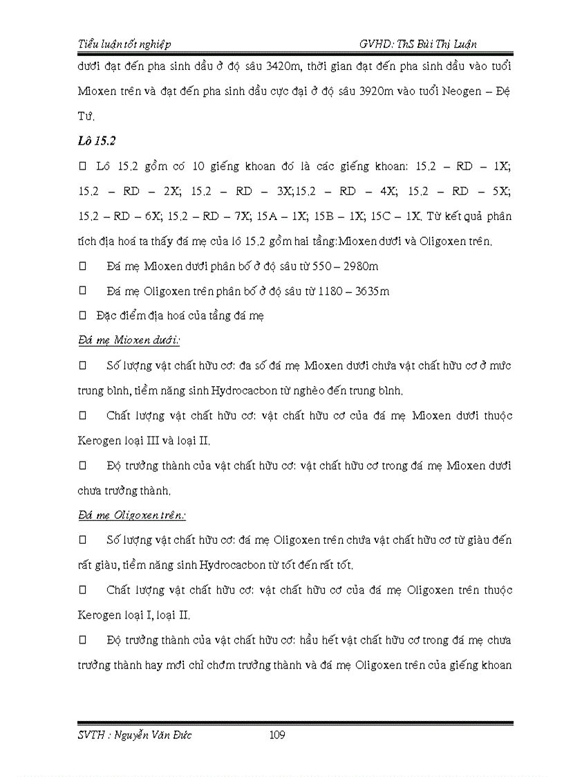 image for page Đặc điểm địa hoá các tầng đá mẹ ở lô 15 1 và 15 2 thuộc bồn trũng Cửu Long