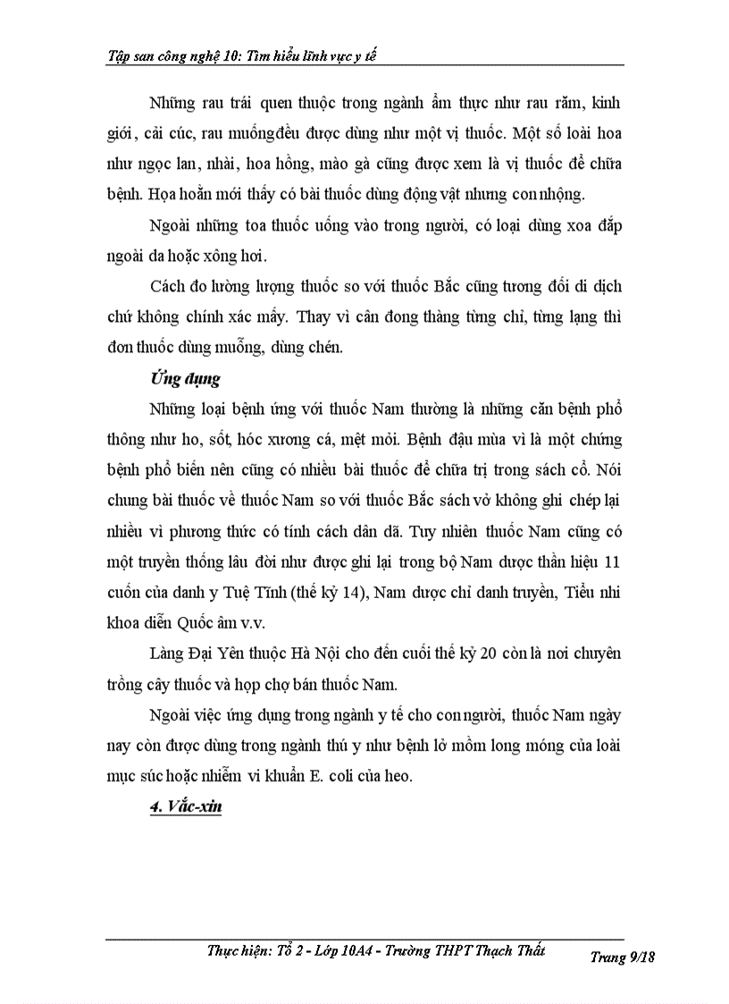 image for page Tiểu luận công nghệ 10 Tìm hiểu về lĩnh vực y tế