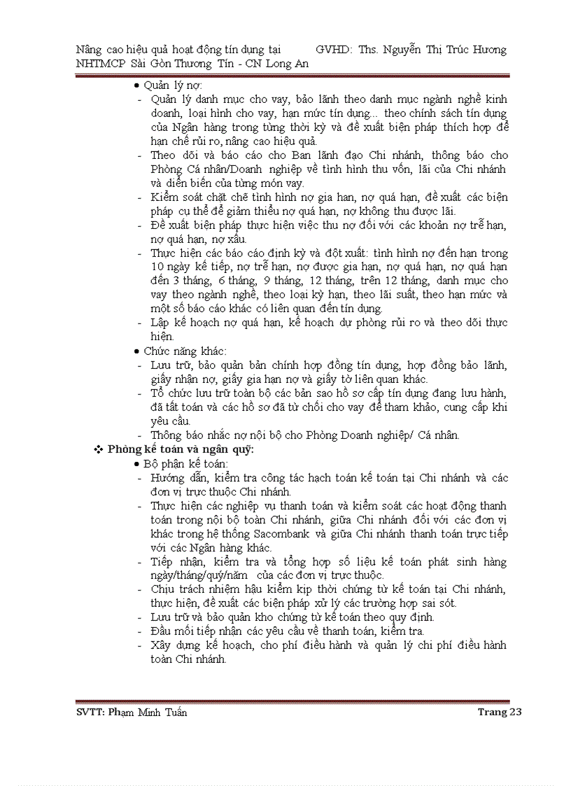 image for page Nâng cao hiệu quả hoạt động tín dụng tại NHTMCP Sài Gòn Thương Tín CN Long An