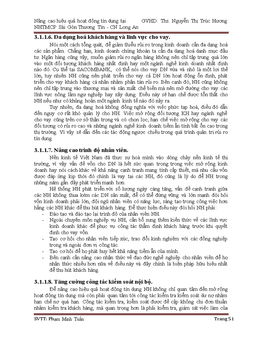 image for page Nâng cao hiệu quả hoạt động tín dụng tại NHTMCP Sài Gòn Thương Tín CN Long An