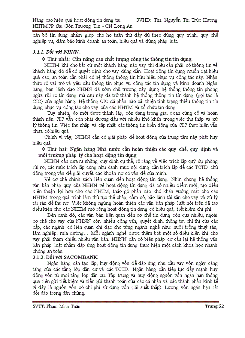 image for page Nâng cao hiệu quả hoạt động tín dụng tại NHTMCP Sài Gòn Thương Tín CN Long An