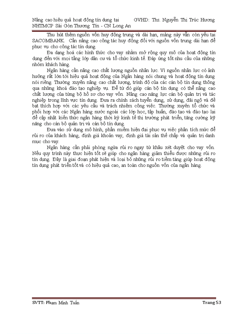 image for page Nâng cao hiệu quả hoạt động tín dụng tại NHTMCP Sài Gòn Thương Tín CN Long An