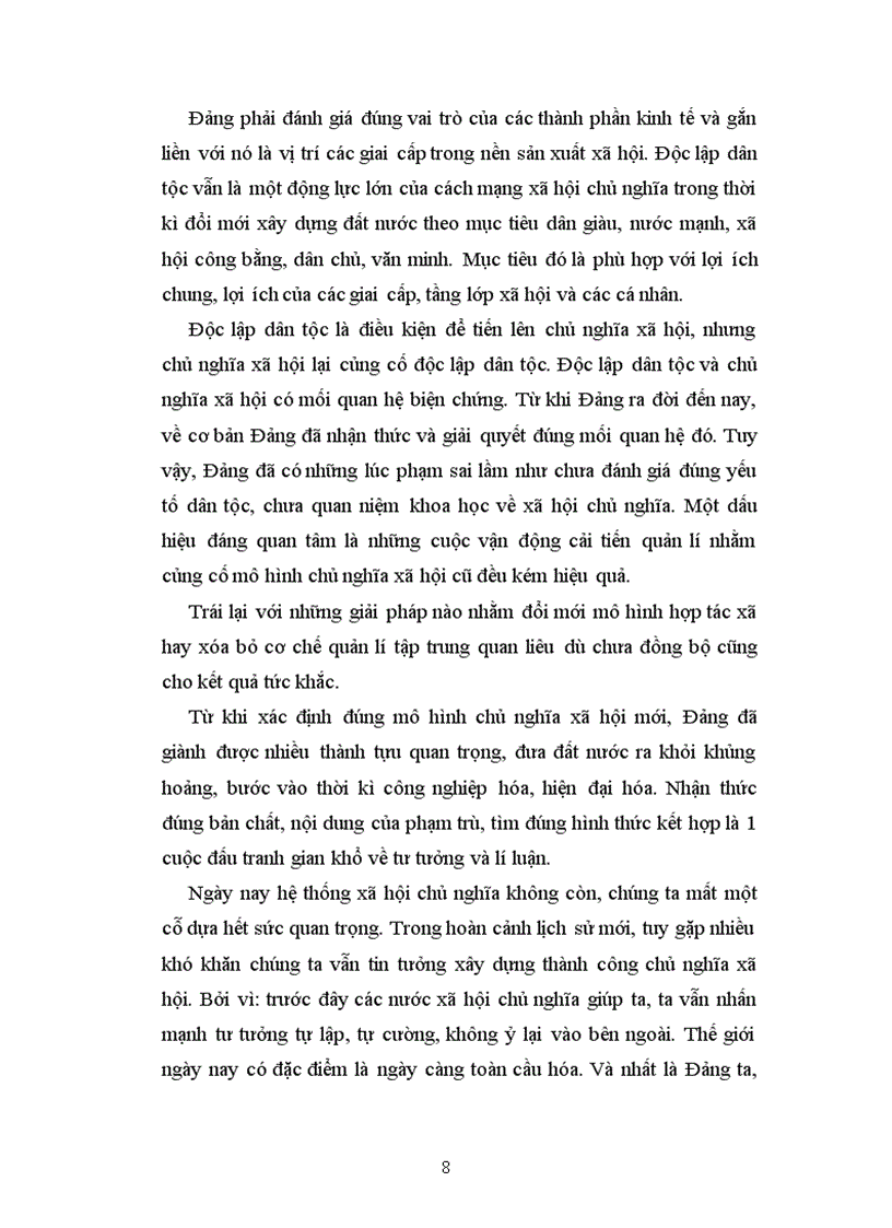 image for page Độc lập dân tộc gắn liền với CNXH là sự lựa chọn duy nhất đúng đắn của cách mạng Việt Nam