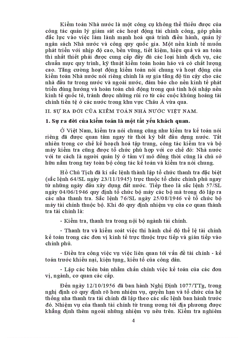 Sự hình thành và phát triển của Kiểm Toán Nhà Nước Việt Nam