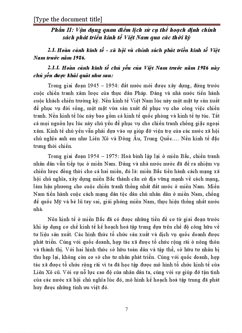 image for page Quan điểm lịch sử cụ thể trong phép biện chứng duy vật của triết học Mac Lenin và việc vận dụng quan điểm lịch sử cụ thể trong việc hoạch định chính sách phát triển kinh tế Việt Nam