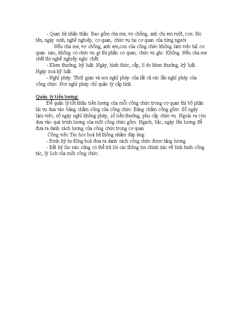image for page Phân tích hệ thống chương trình quản lý công chức tiền lương của UBDS GĐ TE Thành Phố Nha trang Khánh Hòa file Word 67 trang
