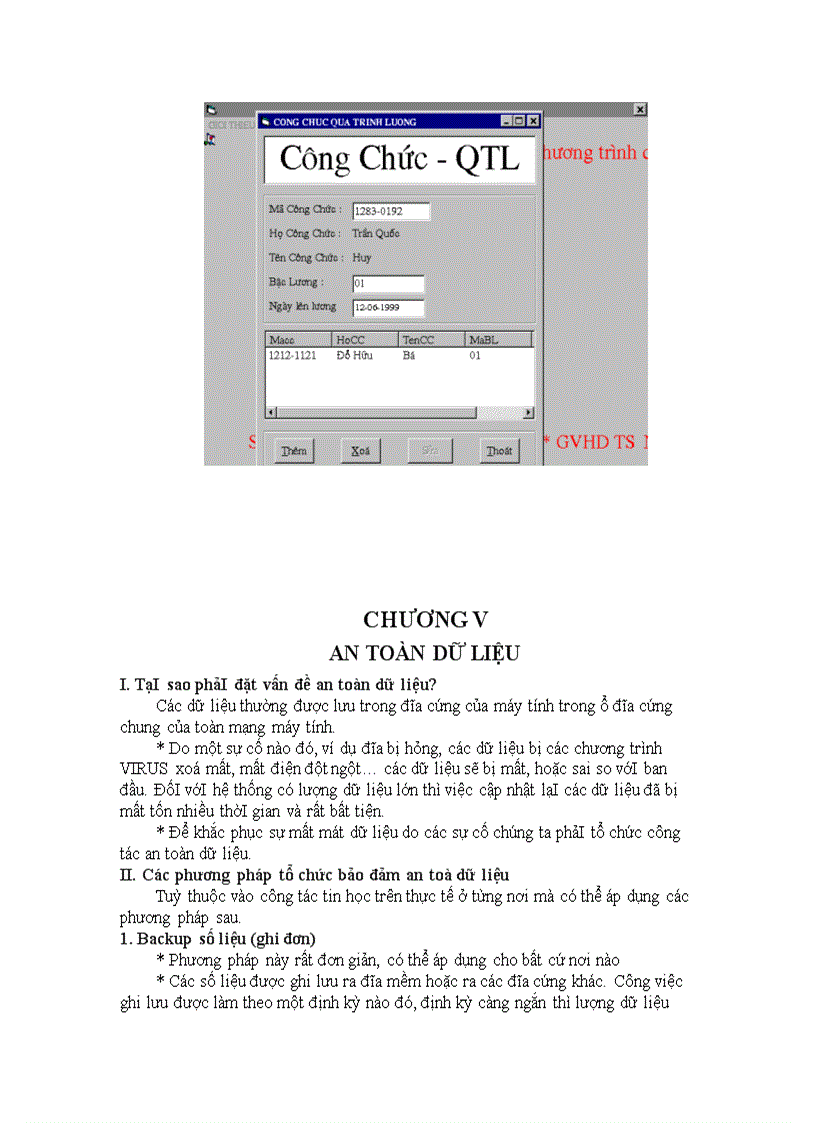 image for page Phân tích hệ thống chương trình quản lý công chức tiền lương của UBDS GĐ TE Thành Phố Nha trang Khánh Hòa file Word 67 trang