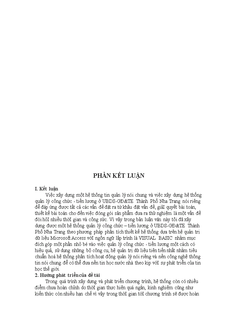 image for page Phân tích hệ thống chương trình quản lý công chức tiền lương của UBDS GĐ TE Thành Phố Nha trang Khánh Hòa file Word 67 trang