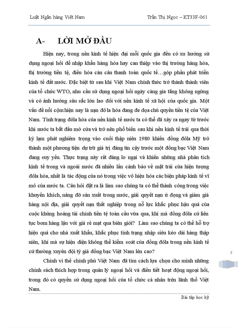 image for page Sự khác biệt về quyền và nghĩa vụ của Người cư trú và Người không cư trú khi sử dụng ngọai hối trên lãnh thổ Việt Nam