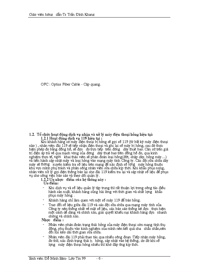Hệ hổ trợ chẩn đoán loại hỏng máy điện thoại file Word file chương trình 119 trang Đại học bách khoa Hà nội 2003