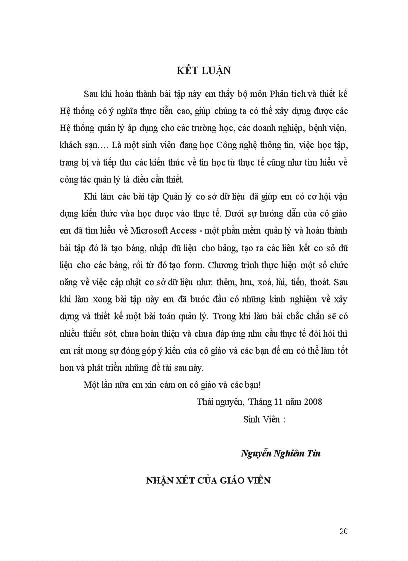 image for page Quản lý điểm bằng ACCESS