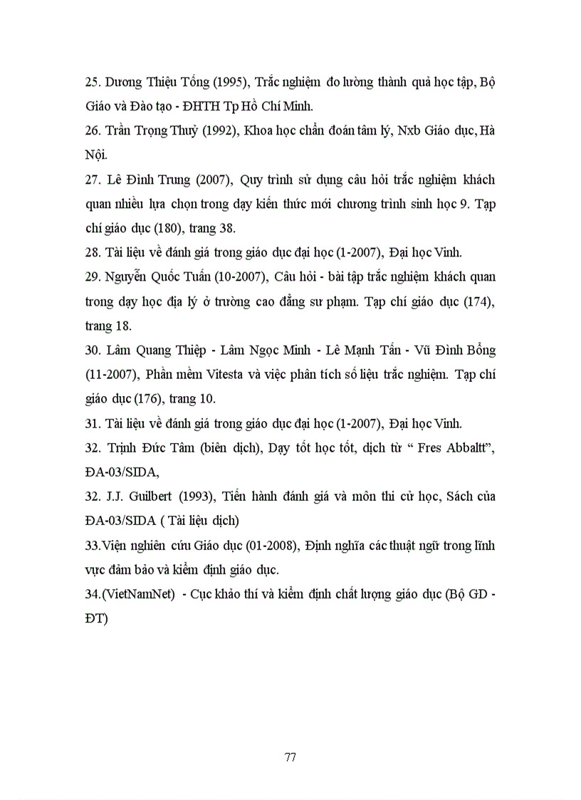 image for page Giải pháp nâng cao chất lượng đánh giá kết quả học tập của sinh viên dưới hình thức trắc nghiệm khách quan