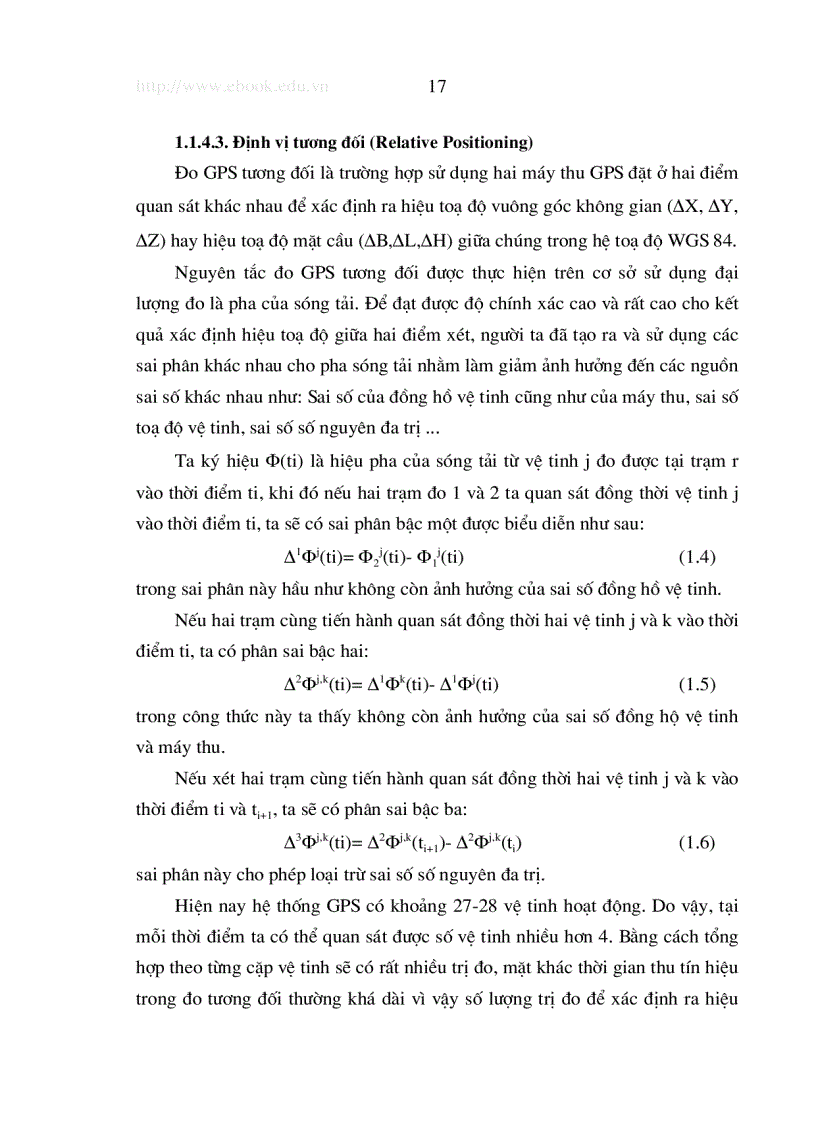 image for page Ứng dụng công nghệ GPS để xác định độ cao