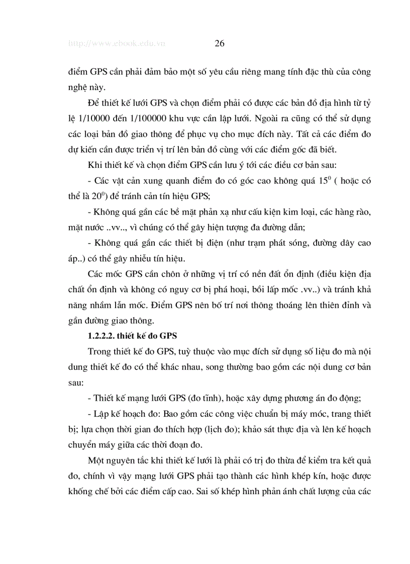 image for page Ứng dụng công nghệ GPS để xác định độ cao