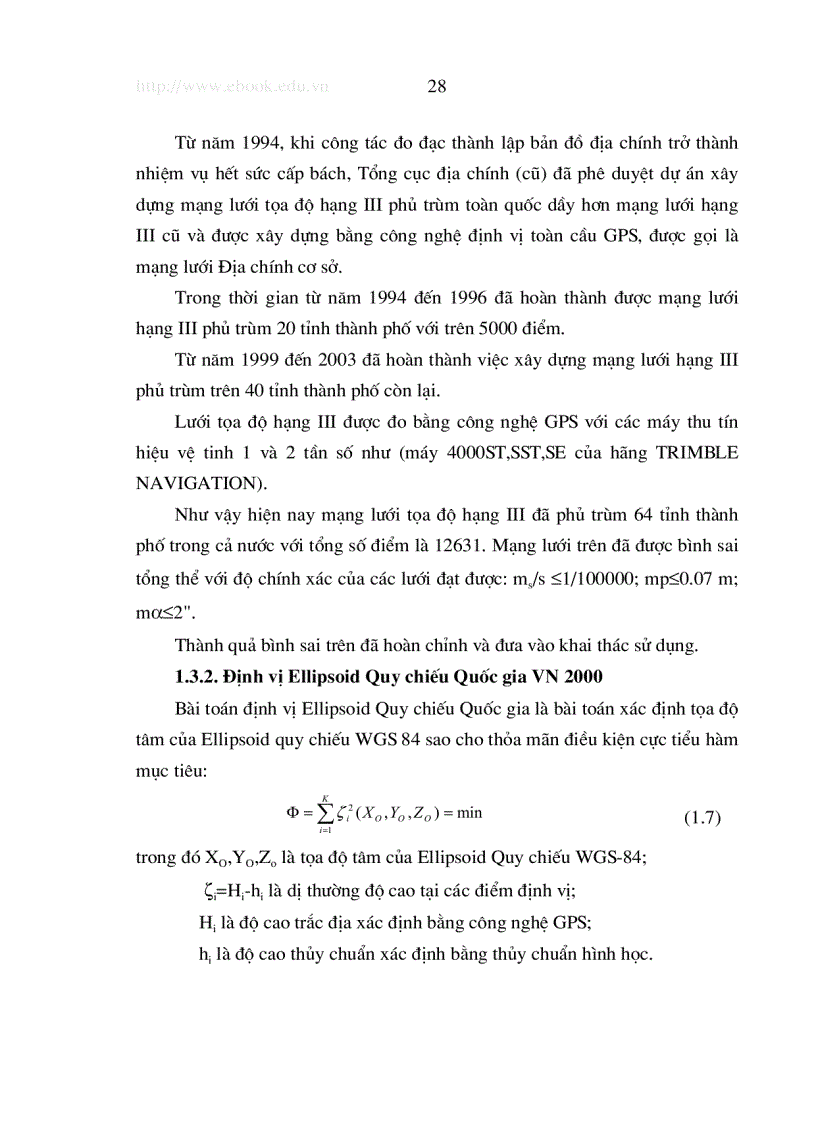image for page Ứng dụng công nghệ GPS để xác định độ cao