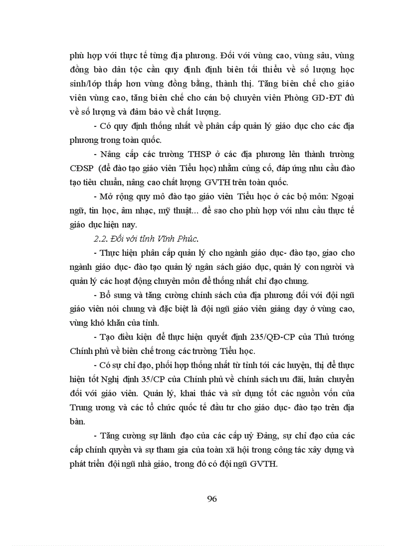 image for page Dự báo nhu cầu đội ngũ giáo viên Tiểu học huyện Mê Linh tỉnh Vĩnh Phúc đến năm 2015