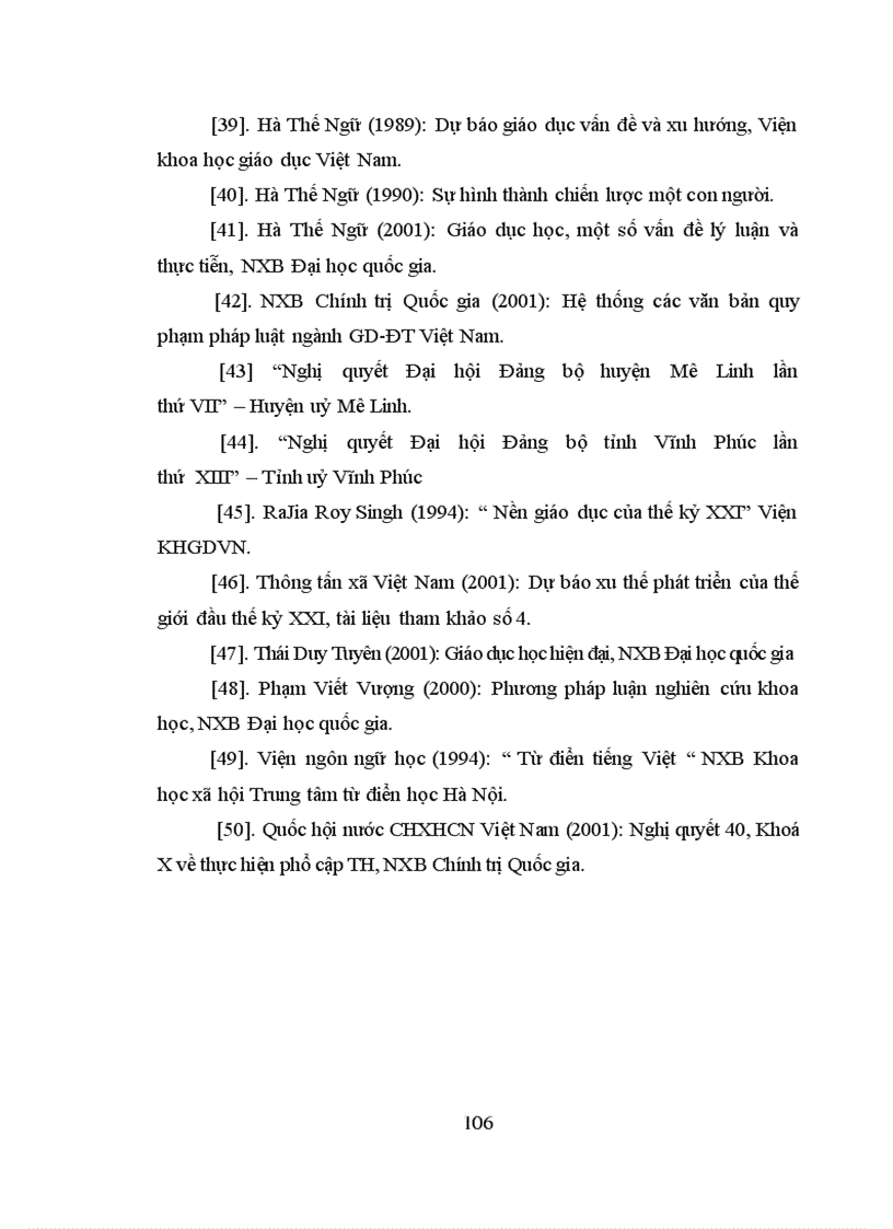 image for page Dự báo nhu cầu đội ngũ giáo viên Tiểu học huyện Mê Linh tỉnh Vĩnh Phúc đến năm 2015