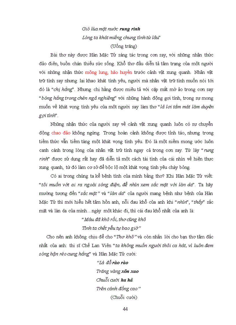 image for page Từ láy trong thơ Hàn Mặc Tử