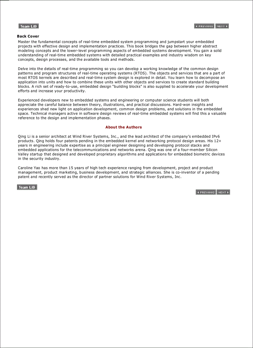 image for page Real time concepts for embedded systems