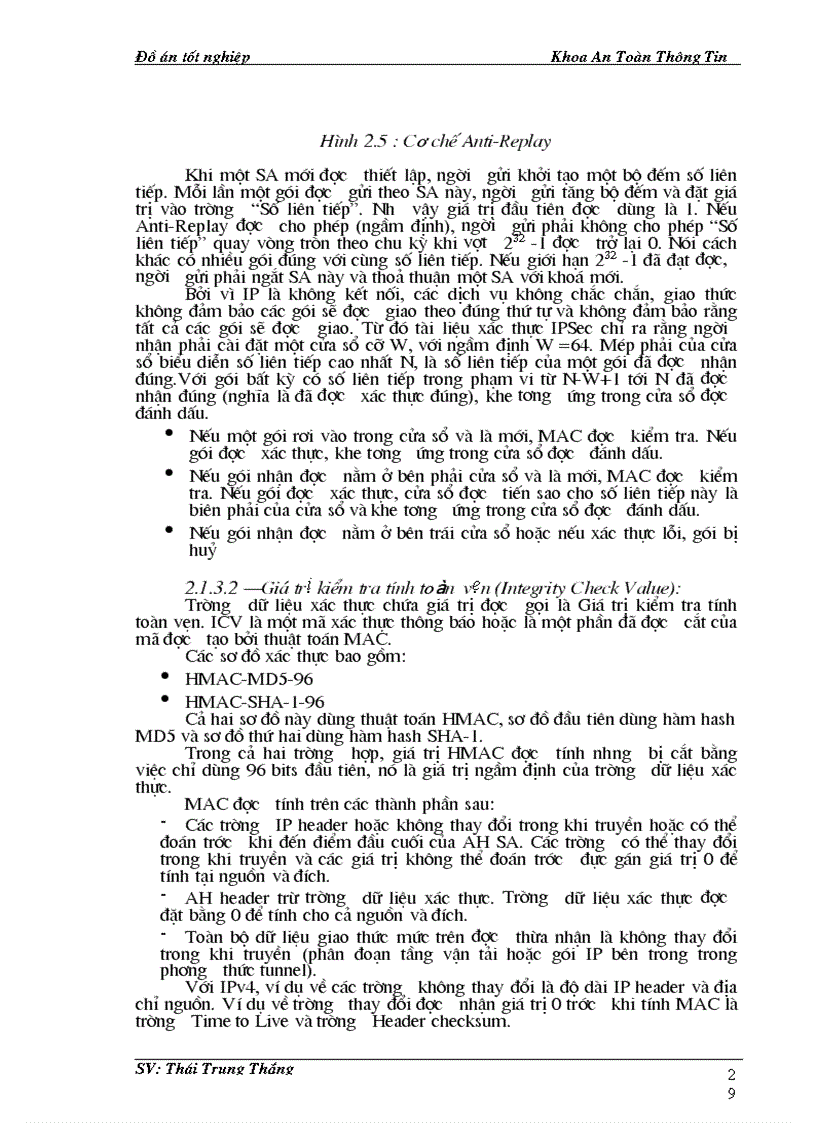 image for page Nghiên cứu tìm hiểu công nghệ bảo mật gói ip ipsec và ứng dụng trong bảo mật thông tin trên mạng máy tính