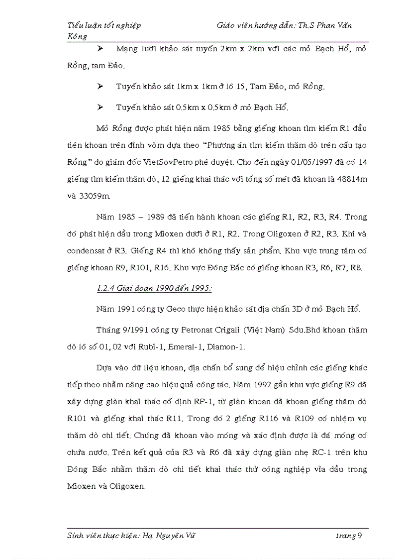 image for page Thiết kế giếng khoan khai thác cho cấu tạo đông bắc mỏ rồng bồn trũng cửu long