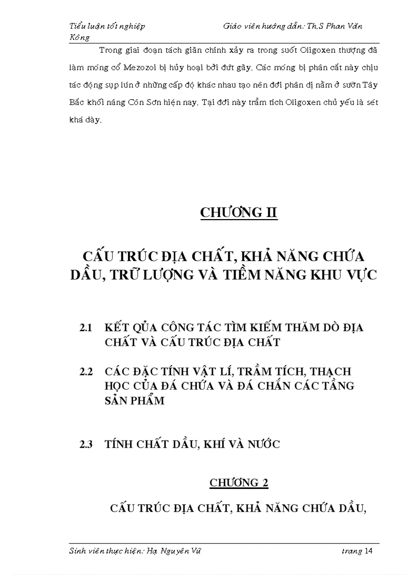 image for page Thiết kế giếng khoan khai thác cho cấu tạo đông bắc mỏ rồng bồn trũng cửu long