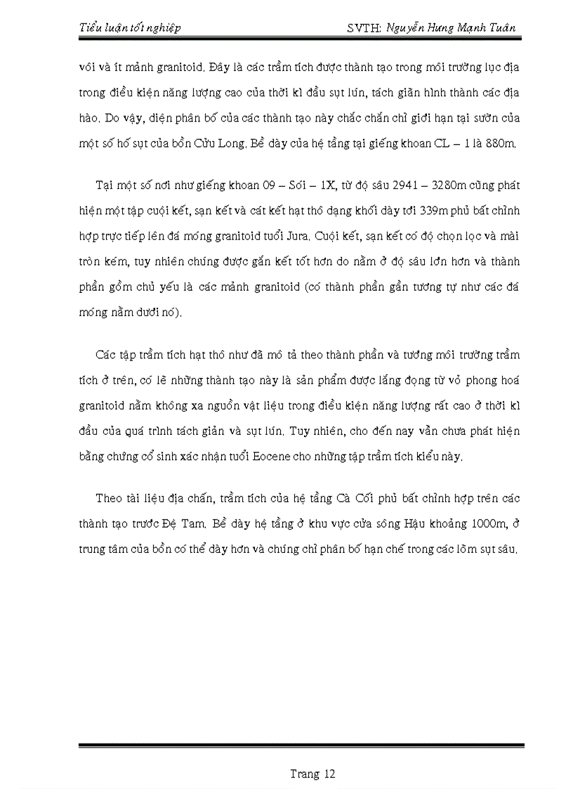 image for page Minh giải tướng môi trường trầm tích và khả năng chứa của cát kết mỏ hưng nam lô 01 bồn trũng cửu long qua mô tả và phân tích mẫu lõi 11 30 m của giếng khoan hn 3t