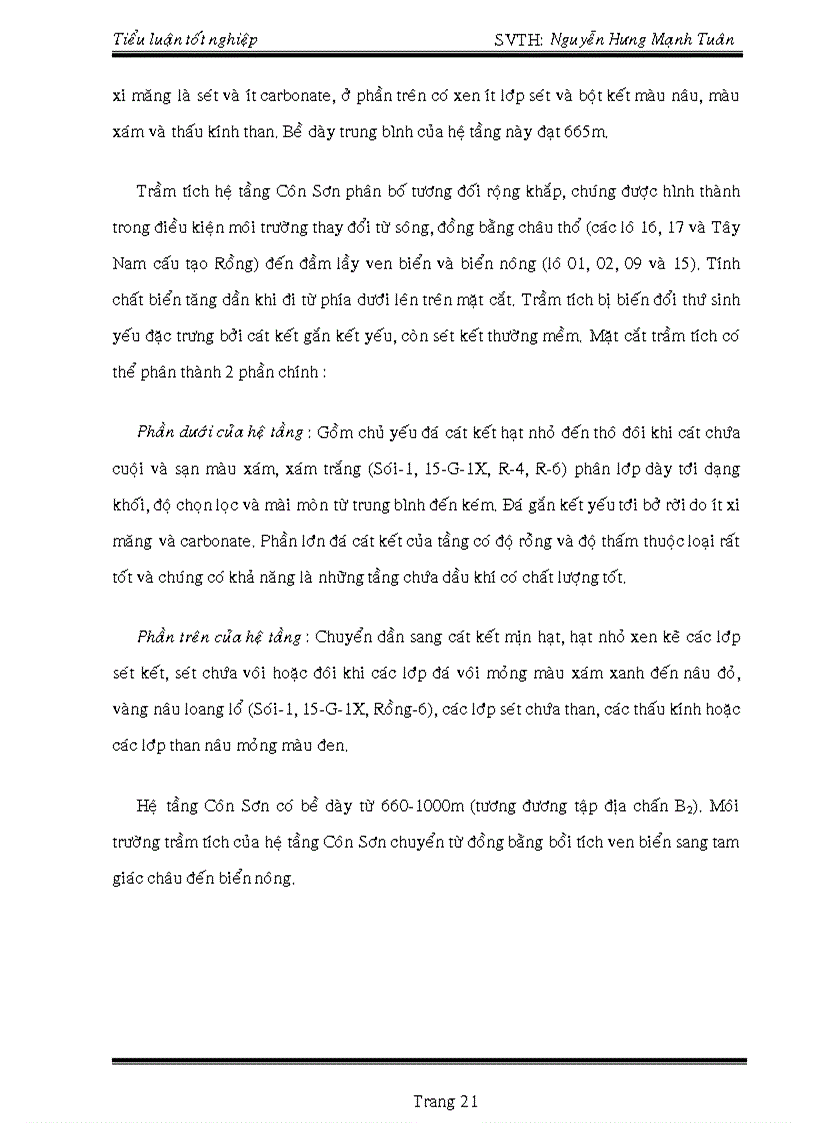 image for page Minh giải tướng môi trường trầm tích và khả năng chứa của cát kết mỏ hưng nam lô 01 bồn trũng cửu long qua mô tả và phân tích mẫu lõi 11 30 m của giếng khoan hn 3t