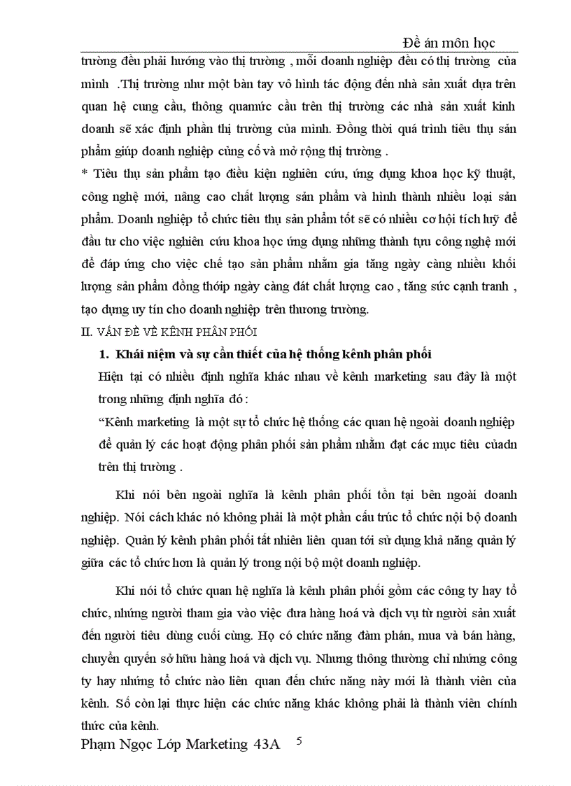 image for page Kênh phân phối và tiêu thụ sản phẩm