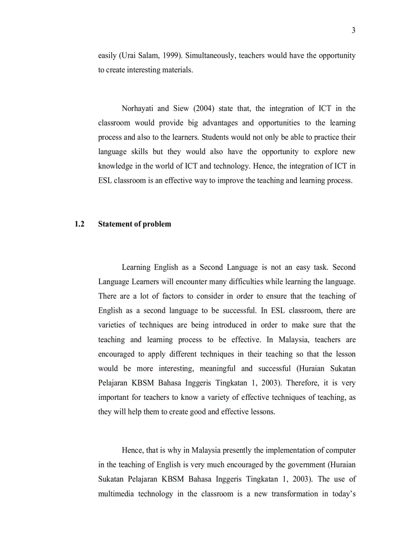 image for page Perception of teachers on the integration of Information and Communication Technology in the ESL classroom
