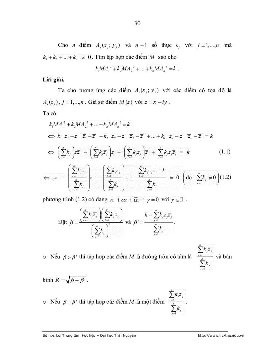 image for page Bồi dưỡng năng lực ứng dụng số phức vào giải toán hình học và lượng giác cho học sinh khá giỏi trung học phổ thông