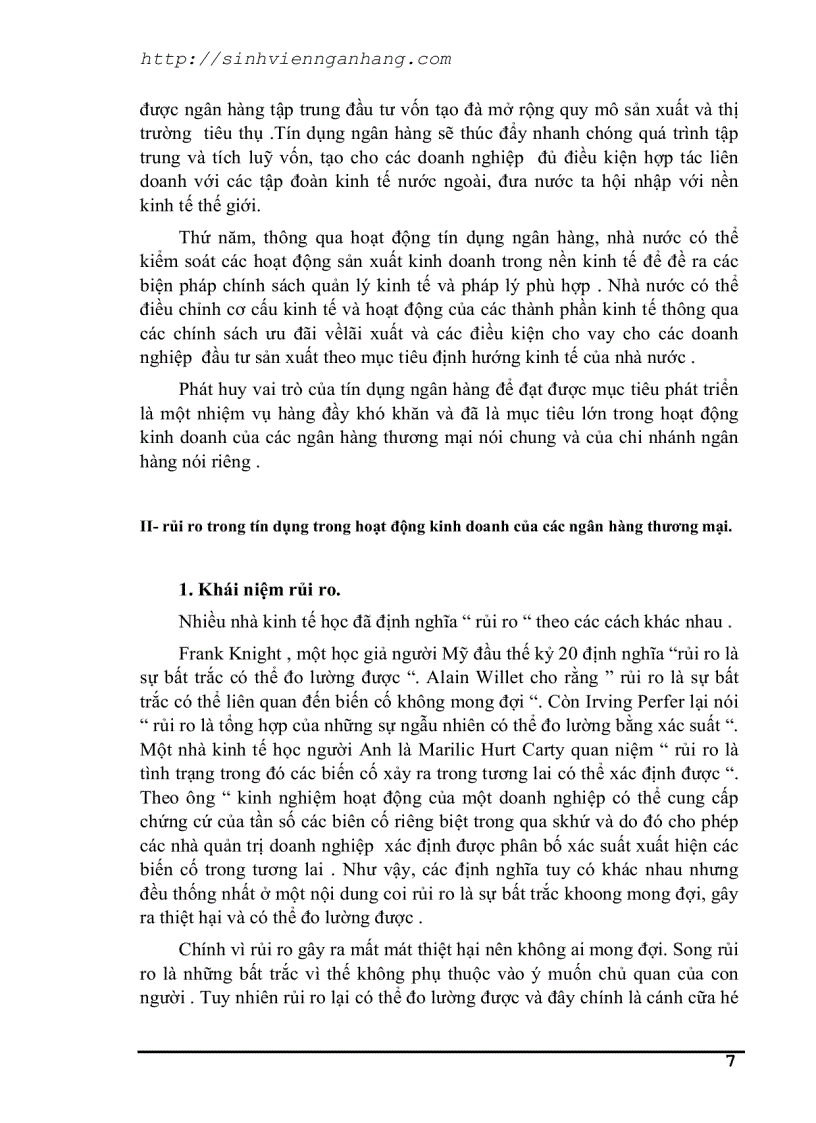 image for page Tín dụng và rủi ro trong hoạt động tín dụng của NH TM