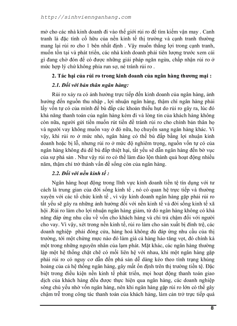 image for page Tín dụng và rủi ro trong hoạt động tín dụng của NH TM