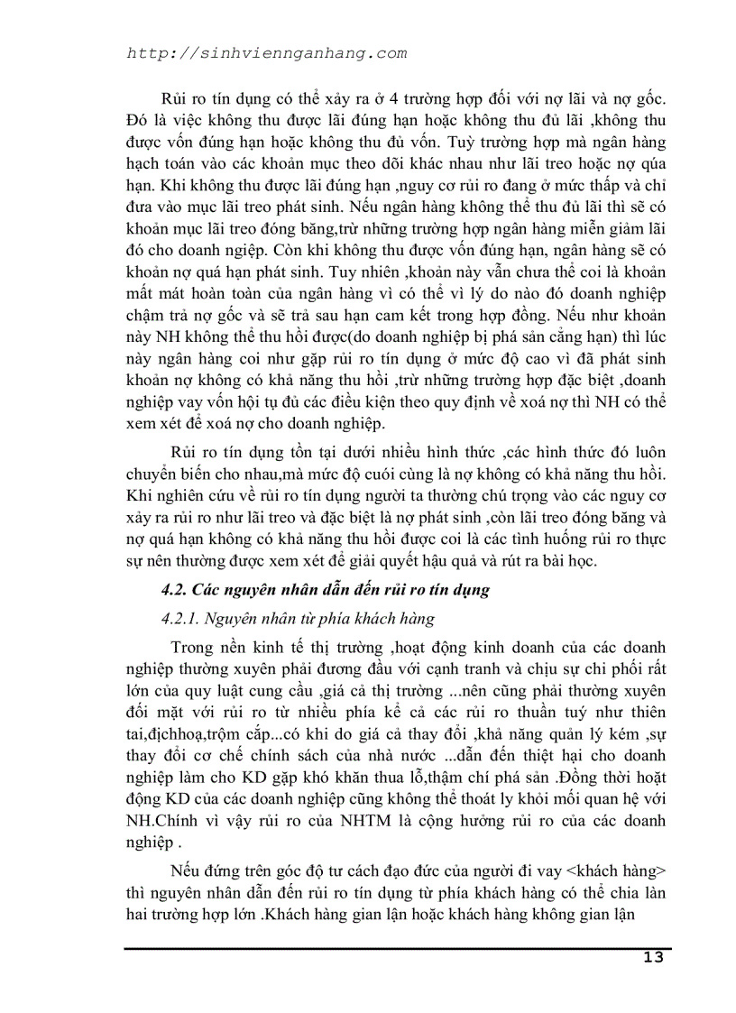 image for page Tín dụng và rủi ro trong hoạt động tín dụng của NH TM