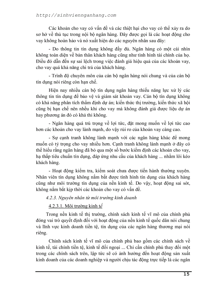 image for page Tín dụng và rủi ro trong hoạt động tín dụng của NH TM