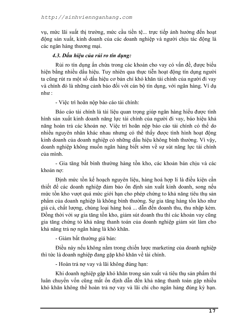 image for page Tín dụng và rủi ro trong hoạt động tín dụng của NH TM