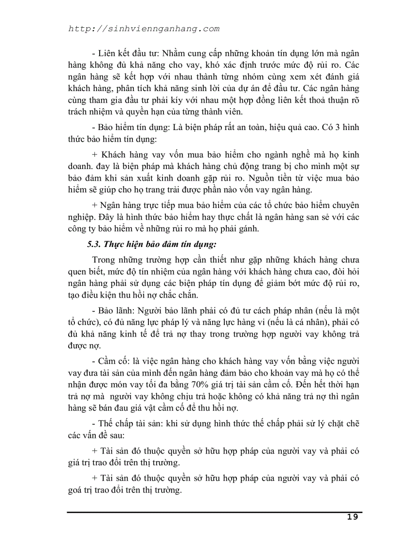 image for page Tín dụng và rủi ro trong hoạt động tín dụng của NH TM