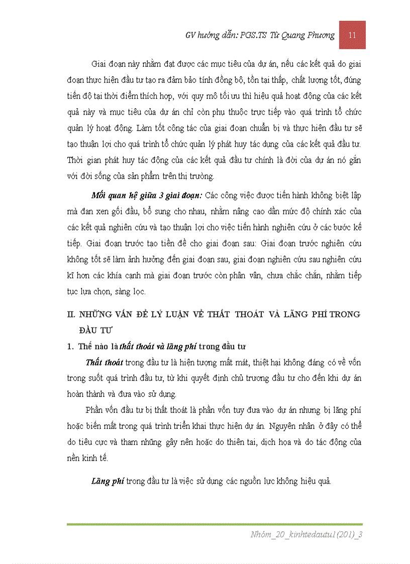 image for page Lãng phí và thất thoát trong đầu tư