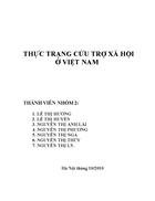 Thực trạng cứu trợ xã hội ở Việt Nam