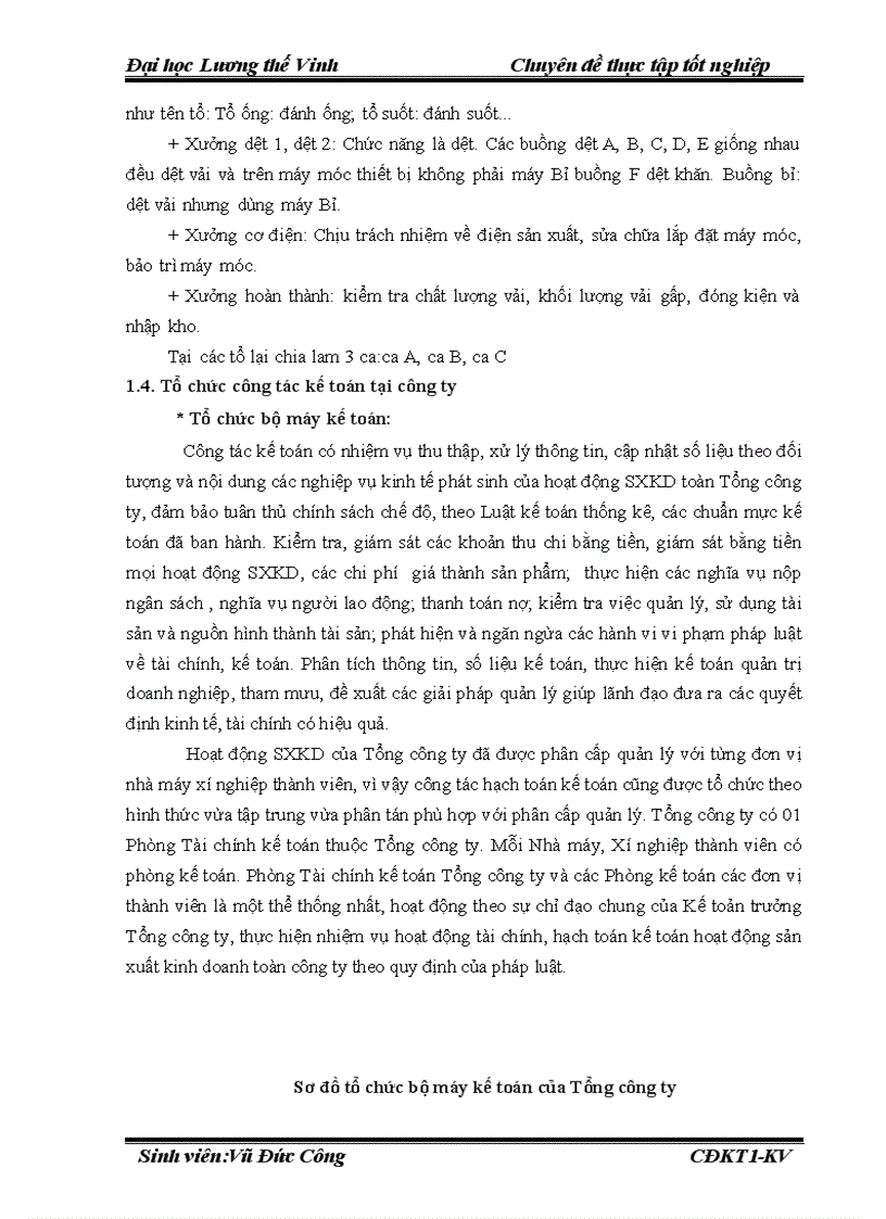 image for page Hoàn thiện kế toán chi phí sản xuất và tính giá thành sản phẩm dệt tại nhà máy dệt Tổng công ty cổ phần dệt may Nam Định