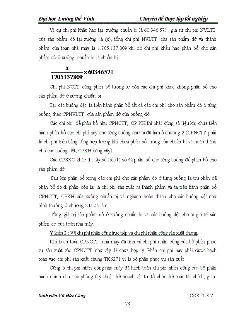 image for page Hoàn thiện kế toán chi phí sản xuất và tính giá thành sản phẩm dệt tại nhà máy dệt Tổng công ty cổ phần dệt may Nam Định