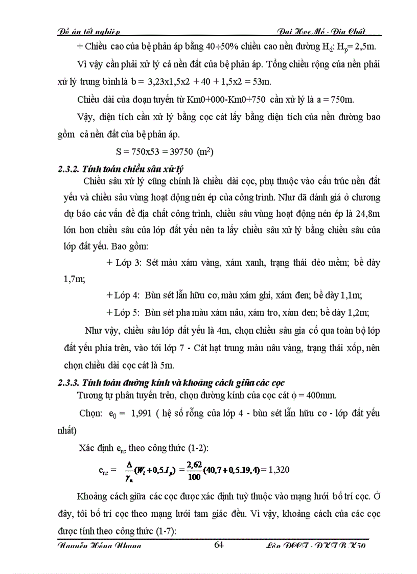 image for page Đánh giá điều kiện địa chất công trình tuyến đường cao tốc Cầu Giẽ Ninh Bình đến đê sông Hồng đoạn Km 21 000 đến Km 21 900 Thiết kế xử lý nền đoạn đường trên bằng cọc cát