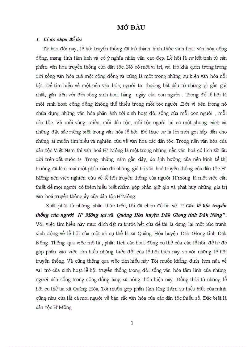 image for page Các lễ hội truyền thống của người H Mông tại xã Quảng Hòa huyện Đăk Glong tỉnh Đăk Nông