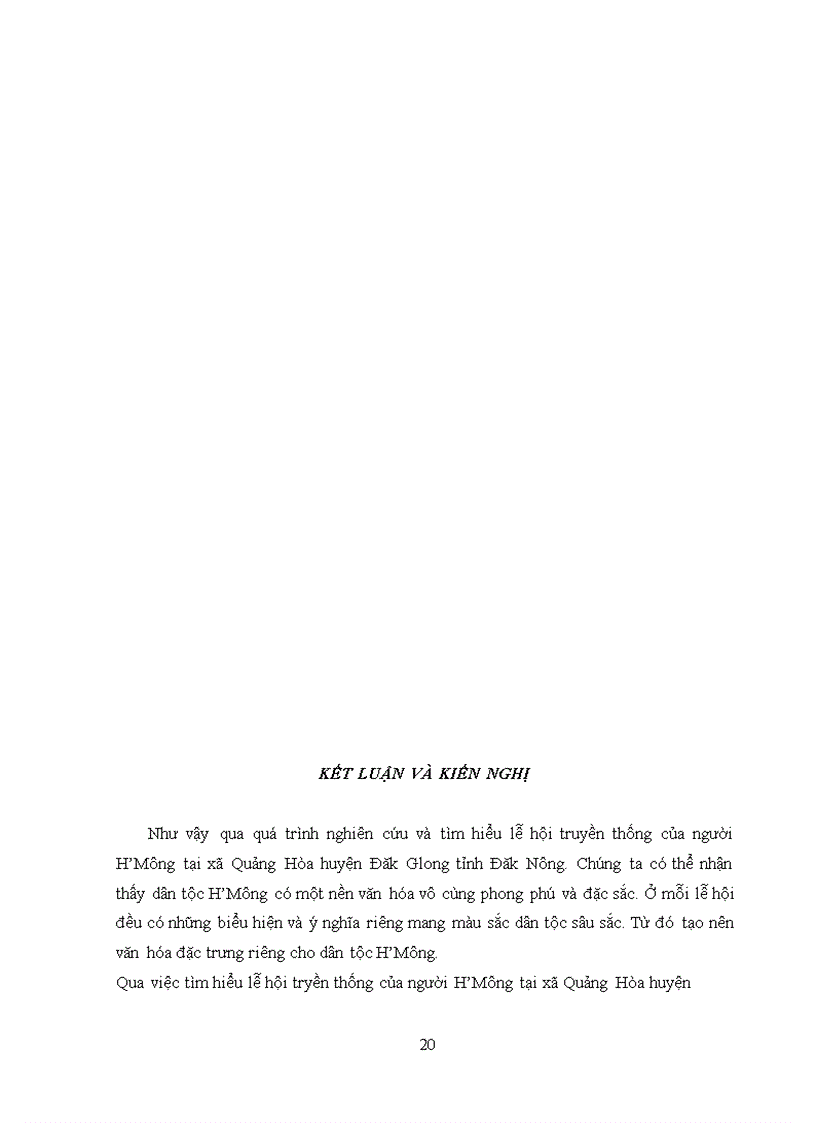 image for page Các lễ hội truyền thống của người H Mông tại xã Quảng Hòa huyện Đăk Glong tỉnh Đăk Nông