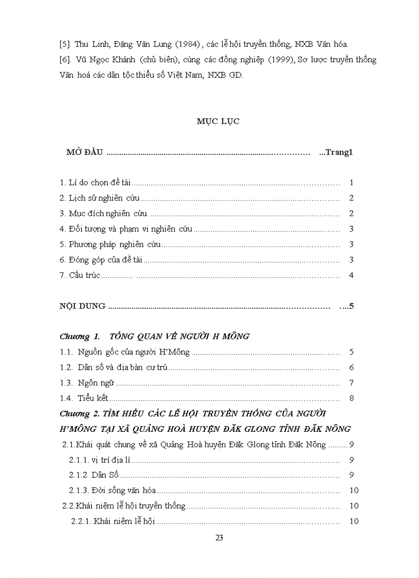 image for page Các lễ hội truyền thống của người H Mông tại xã Quảng Hòa huyện Đăk Glong tỉnh Đăk Nông