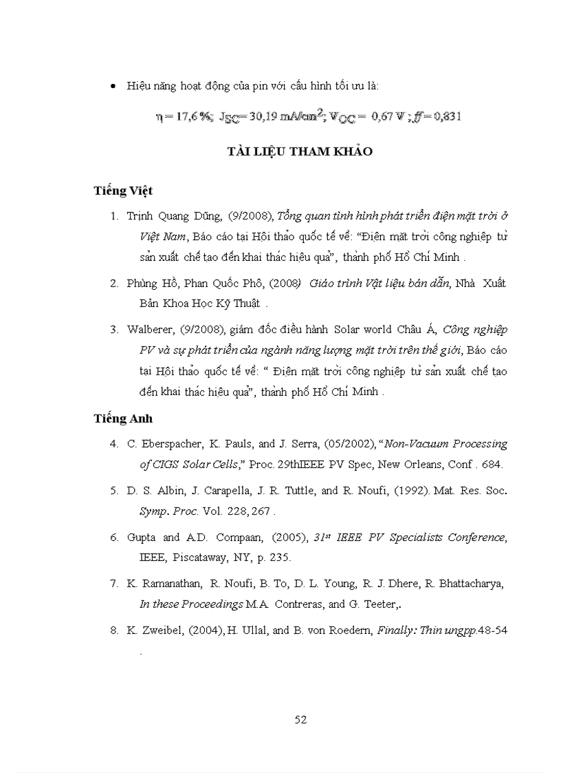 image for page Mô phỏng một chiều hoạt động của một pin mặt trời thế hệ mới loại màng mỏng với lớp hấp thụ CIGS Cu In1 x GaxSe2