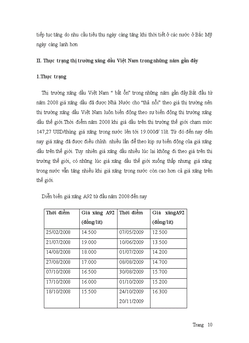 image for page Thực trạng xăng dầu tăng giá Các giải pháp bình ổn thị trường xăng dầu trong nước