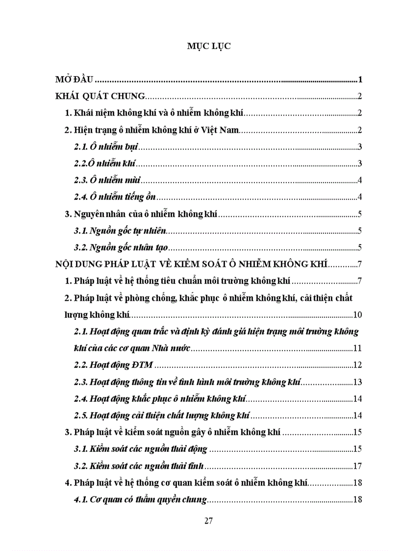 image for page Đánh giá thực trạng pháp luật và thực tiễn áp dụng pháp luật về việc kiểm soát ô nhiễm không khí tại Việt Nam